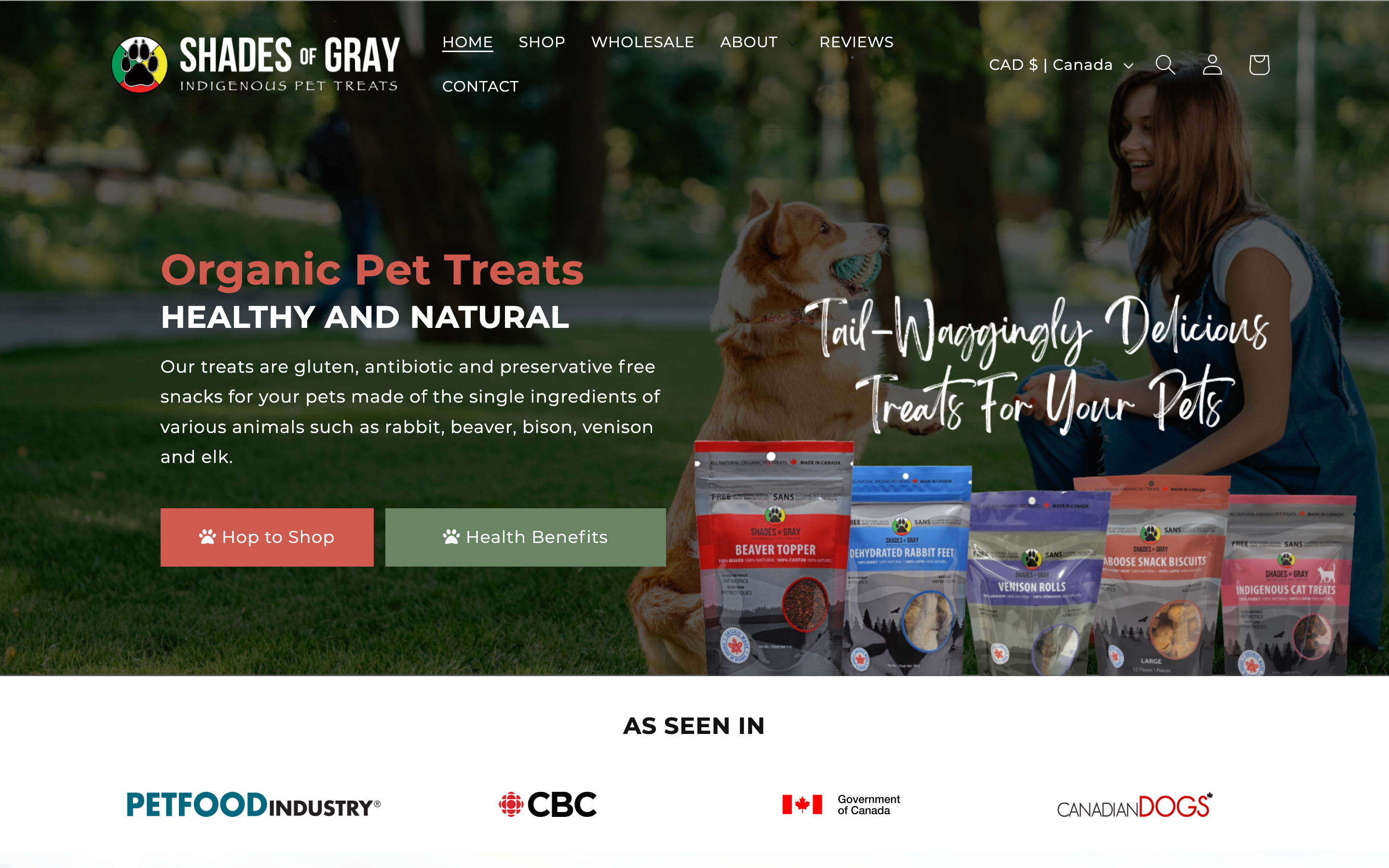 Legacy homepage