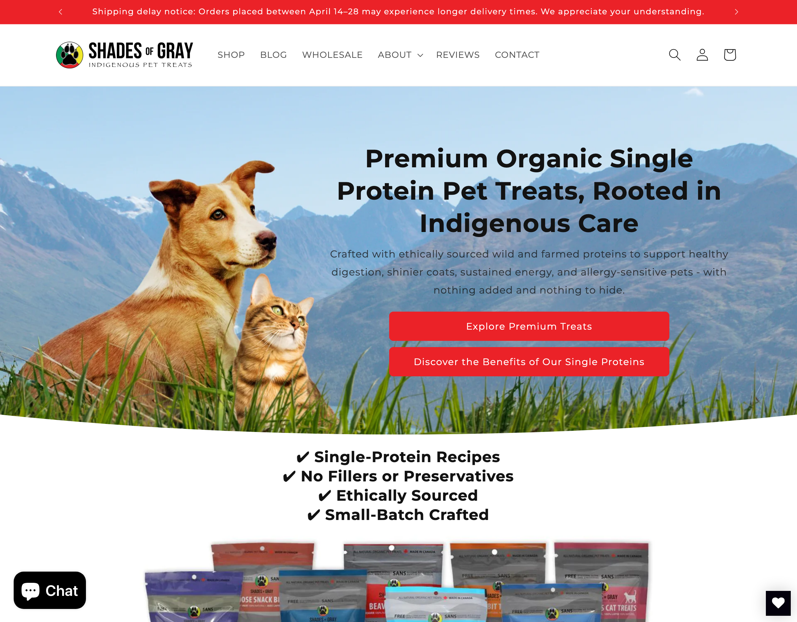 Redesigned homepage